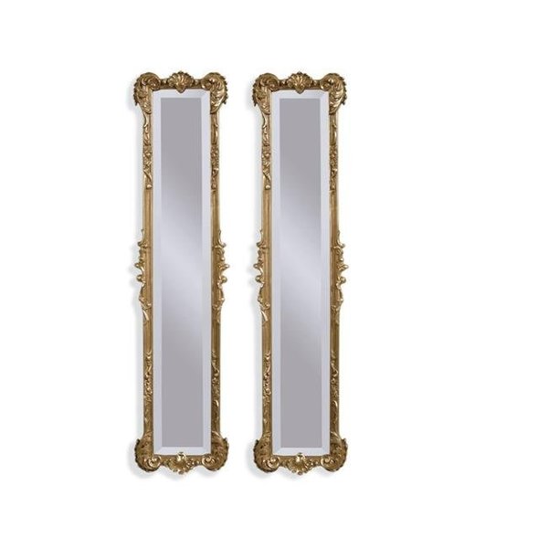 Bassett Mirror Bassett Mirror M2258BEC Helena 2 Panel Mirrors - Gold Leaf M2258BEC